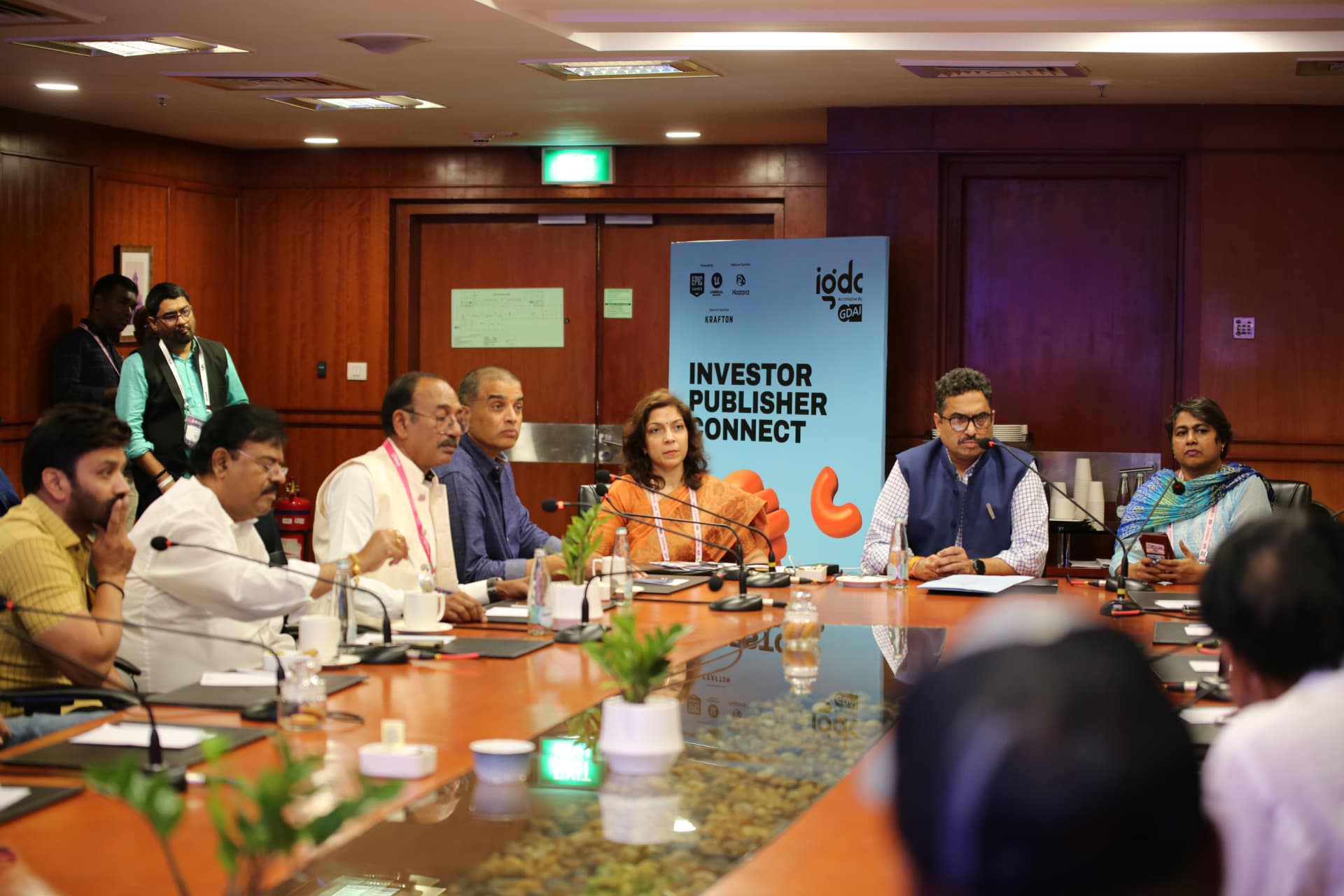 Creative industry delegates networking at IndiaJoy
